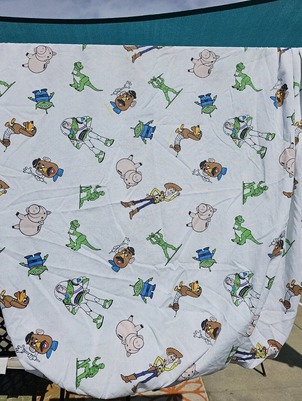 1995 Hasbro Disney Toy Story Twin Sheet Set - Flat & Fitted - Vintage